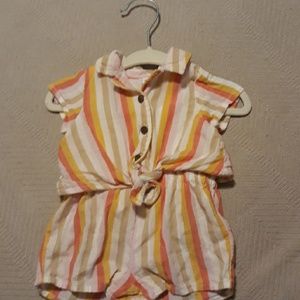 Old Navy 0-3m Red and Yellow Romper